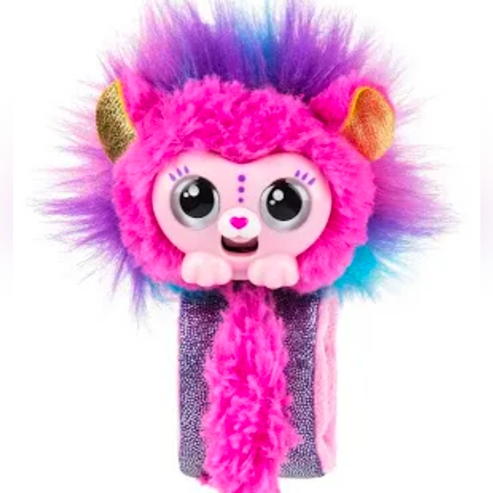 Little Live Pets Wrapples Skyo Kids OS Pink Purple Interactive Slap Bracelet Toy